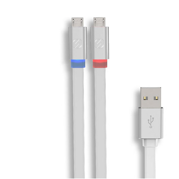Deff Lightning & Micro USB Tangle-free Cable With LED