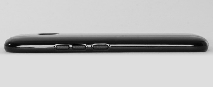 Coque HTC 10 FlexiShield - Noire vue sur touches