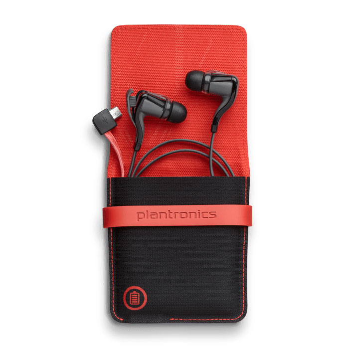 Plantronics BackBeat Go2 Wireless Earphones With Charging Case - Black