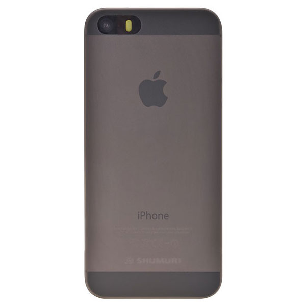 Shumuri Slim iPhone SE Case - Smoke Grey