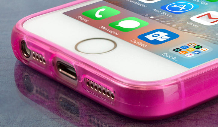 FlexiShield iPhone SE Gel Case - Pink