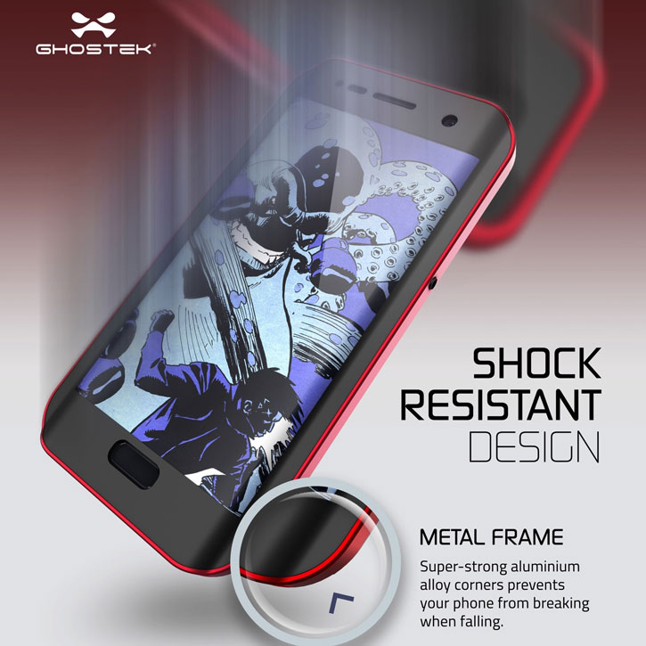 Ghostek Atomic 2.0 Samsung Galaxy S7 Edge Waterproof Case - Red