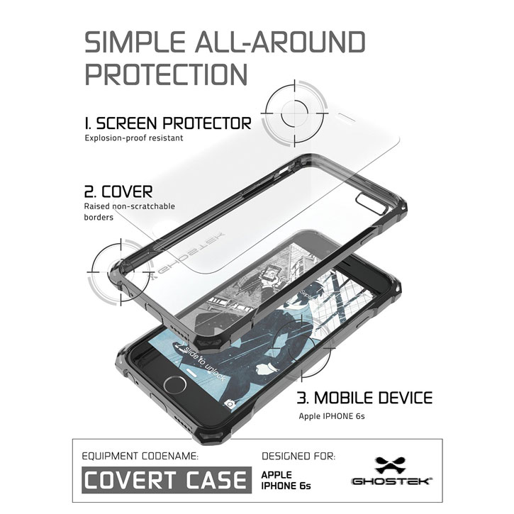 Ghostek Covert iPhone 6S / 6 Protective Case - Black