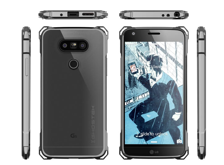 Ghostek Covert LG G5 Bumper Case - Clear / Black