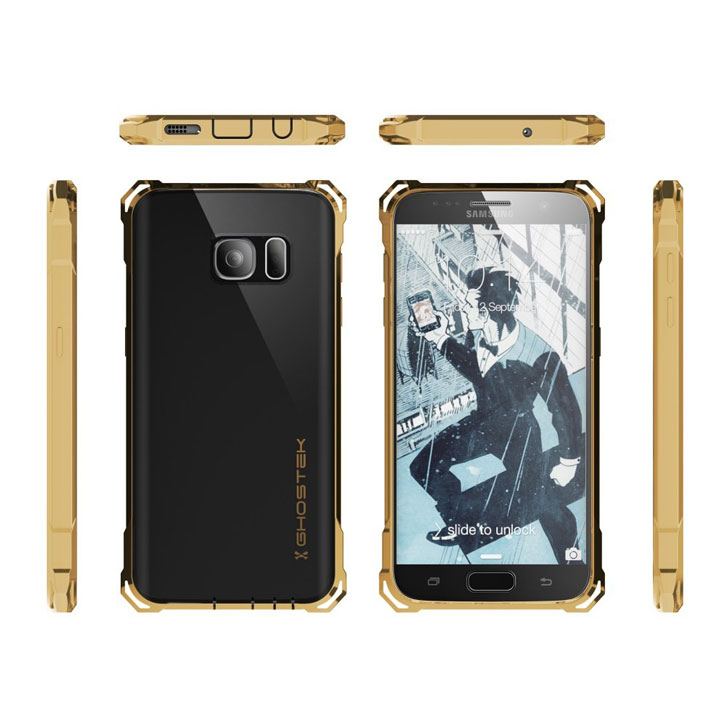 Ghostek Covert Samsung Galaxy S7 Bumper Case - Clear / Gold