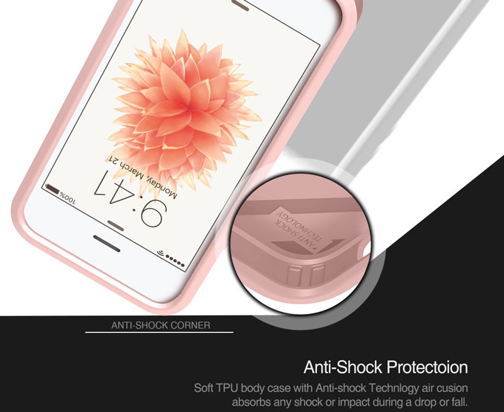 Obliq Slim Meta iPhone SE Case - Rose Gold