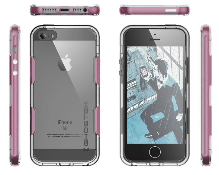 Ghostek Cloak iPhone SE Tough Case - Transparant / Roze