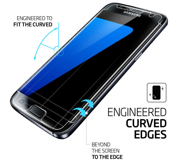 Protection d’écran Samsung Galaxy S7 Spigen Curved Crystal 