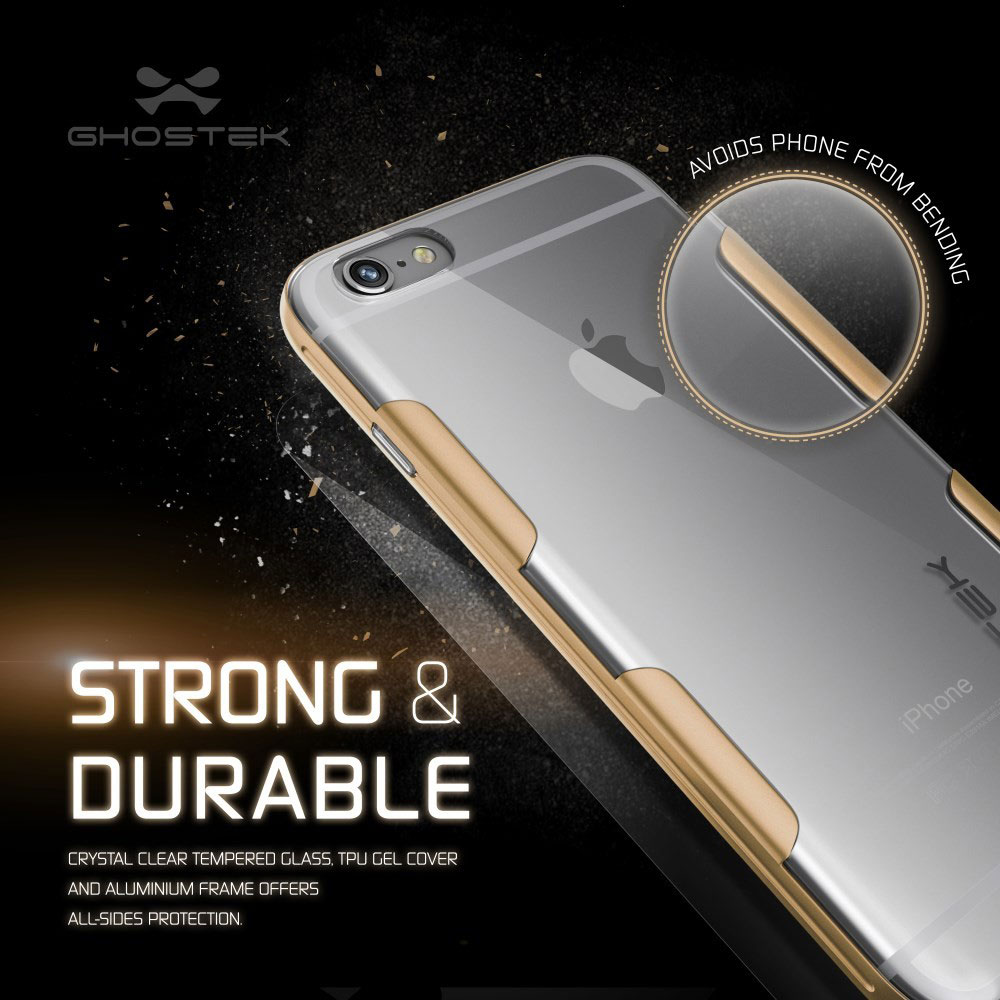 Ghostek Cloak iPhone 6S Plus / 6 Plus Tough Case - Clear / Gold