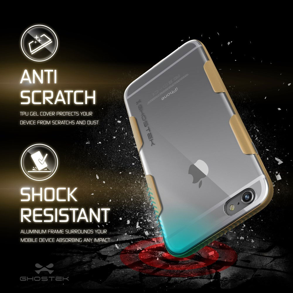 Ghostek Cloak iPhone 6S Plus / 6 Plus Tough Case - Clear / Gold