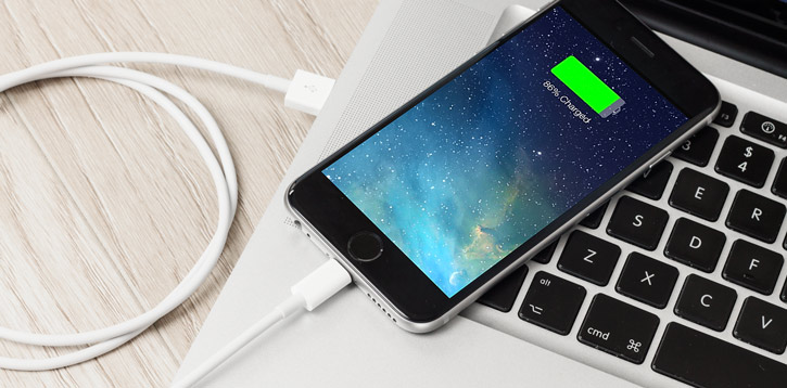 Cable sinc / carga Lightning a USB Olixar iPhone 7 / 7 Plus - Blanco