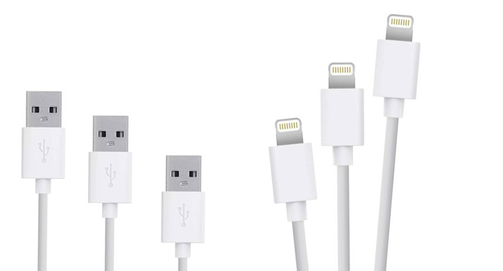 3x iPhone 6S / 6S Plus Lightning to USB Sync & Charge Cables