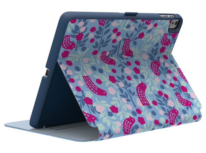 Housse iPad Pro 9.7 Speck StyleFolio – Spring Tweet vue sur support