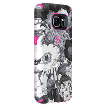 Coque Samsung Galaxy S7 Speck CandyShell Inked – Rose Eclatant vue sur appareil photo