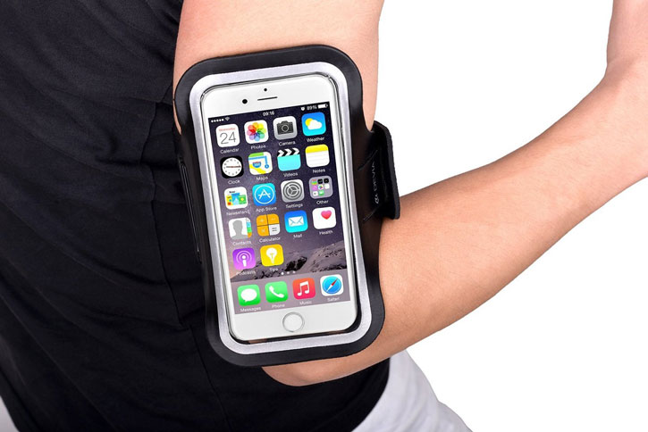 Brazalete Deportivo Universal para Smartphones Medianos - Negro