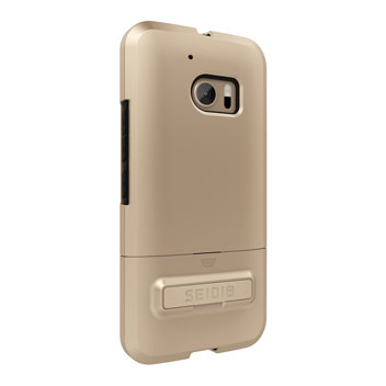 Seidio SURFACE HTC 10 Case & Metal Kickstand - Gold / Black