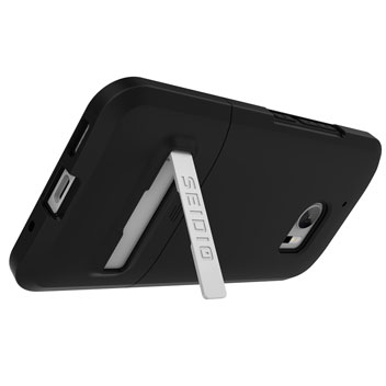 Coque HTC 10 Seidio SURFACE avec Béquille – Noir vue sur béquille