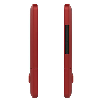 Seidio SURFACE HTC 10 Case & Metal Kickstand - Red / Black