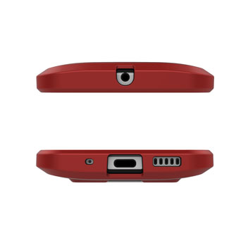 Seidio SURFACE HTC 10 Case & Metal Kickstand - Red / Black