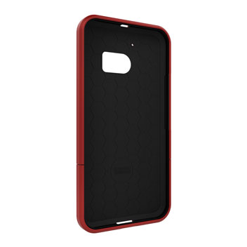 Seidio SURFACE HTC 10 Case & Metal Kickstand - Red / Black