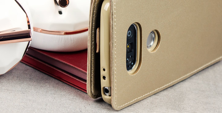 Mercury Rich Diary LG G5 Premium Wallet Case - Gold