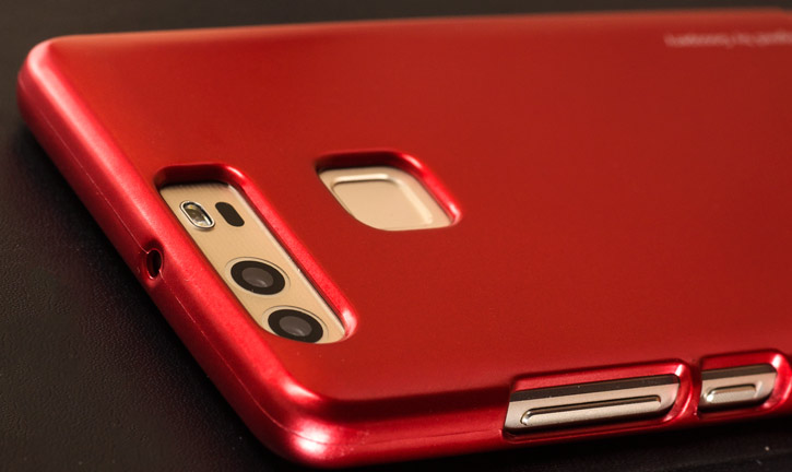 Mercury Goospery iJelly Huawei P9 Gel Case - Metallic Red