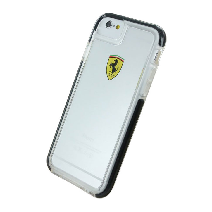 Alabama Magnetisch rechtop Ferrari Scuderia Shockproof IPhone 6S / 6 Hard Case - Clear / Black
