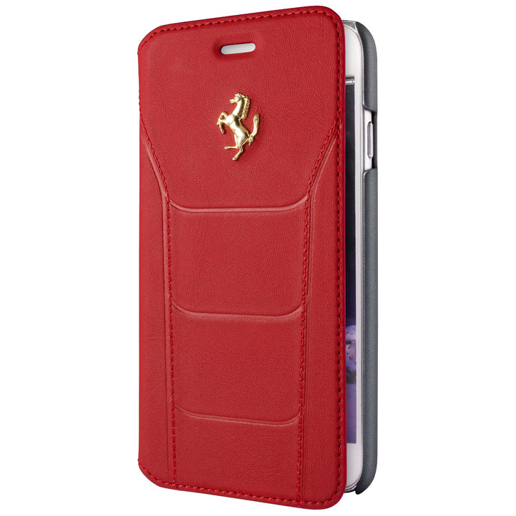hypotheek Kast Dan Ferrari 488 Gold Collection Booktype iPhone 6S / 6 Case - Red