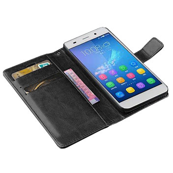 Olixar Huawei Y6 Wallet Case - Black