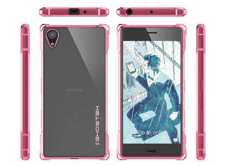 Ghostek Covert Sony Xperia X Bumper Case - Clear / Pink