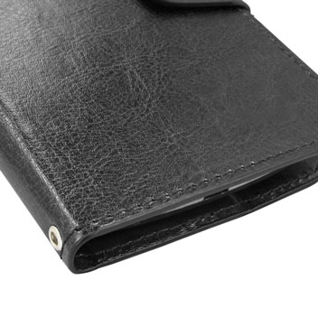 Encase Rotating Leather-Style Vodafone Smart Prime 7 Wallet Case - Black