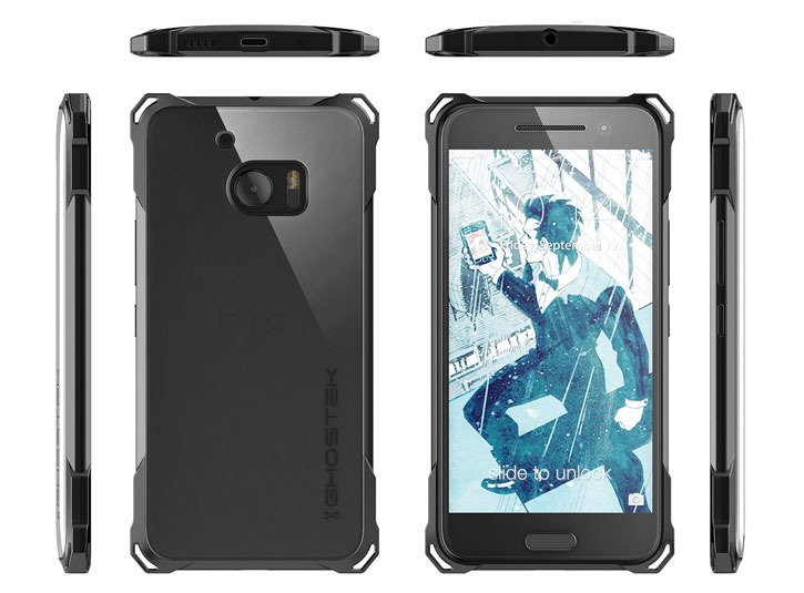 Ghostek Covert HTC 10 Bumper Case - Clear / Black