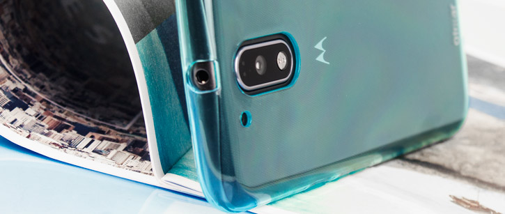 Coque Moto G4 FlexiShield en gel – Bleue