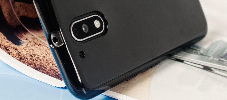 Olixar FlexiShield Moto G4 Plus Gel Case - Solid Black