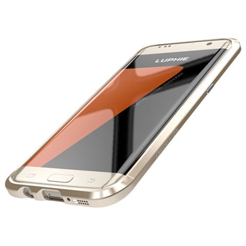Luphie Blade Sword Samsung Galaxy S7 Edge Aluminium Bumper - Gold