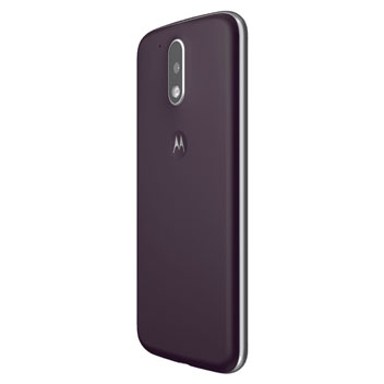 Official Moto G4 Shell Replacement Back Cover - Dark Fig