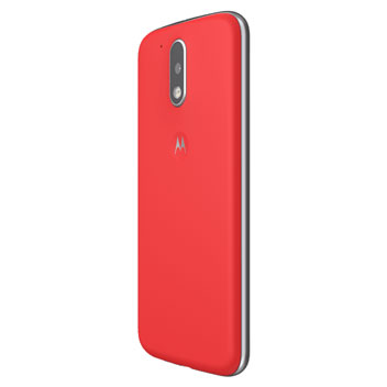 Official Moto G4 Plus Shell Replacement Back Cover - Lava Red