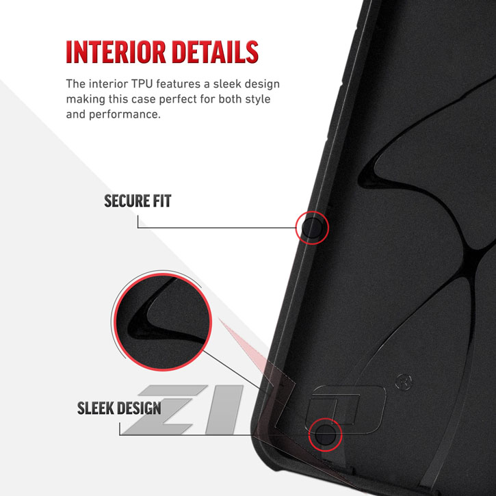Coque HTC 10 Zizo Slim Hybrid Tough – Noire