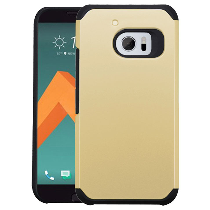 Zizo Slim Hybrid HTC 10 Tough Case - Black / Gold