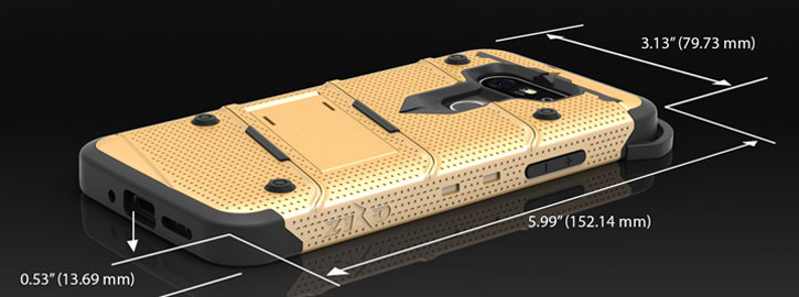 Zizo Bolt Series LG G5 Tough Case & Belt Clip - Gold