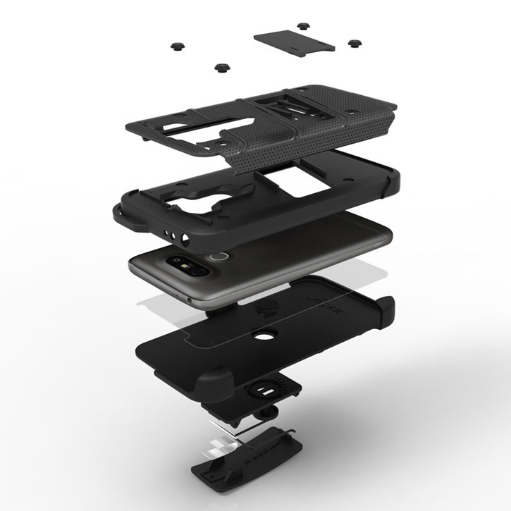 Zizo Bolt Series LG G5 Tough Case & Belt Clip - Black