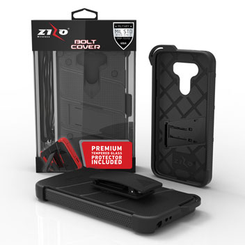 Zizo Bolt Series LG G5 Tough Case & Belt Clip - Black