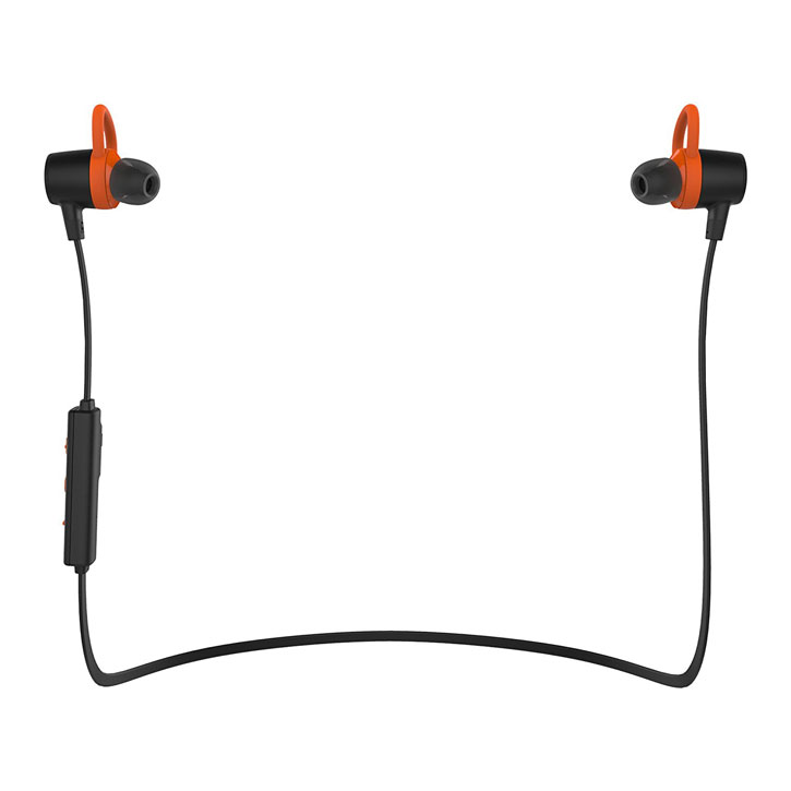 Motoola VerveLife Loop + Wireless Bluetooth Earphones - Black / Orange