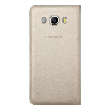 Carcasa Libro de Cuero para Samsung Galaxy J5 2016 Billetera Cover Protectora con Ranura para Tarjetas DENDICO Funda Galaxy J5 2016 Oro Rosa 
