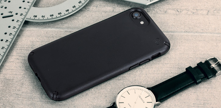 Coque iPhone 8 / 7 Speck Presidio - Noire sur appareil photo