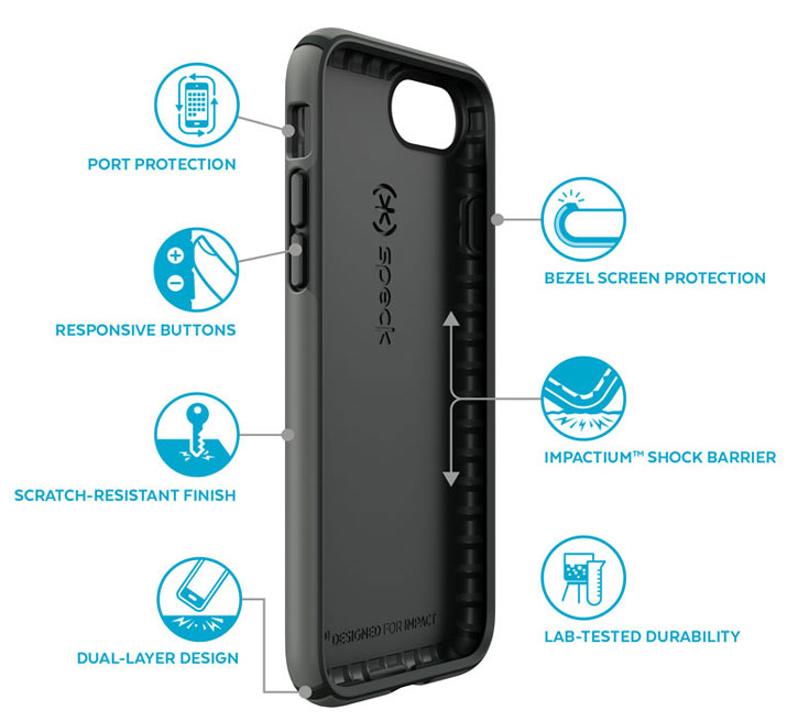 Speck Presidio iPhone 7 Tough Case - Black