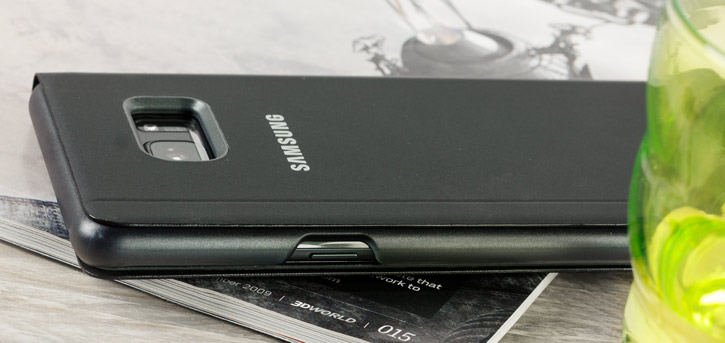 S-View Cover officielle Samsung Galaxy Note 7 – Noire vue sur touches