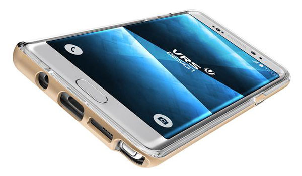 Coque LG V20 VRS Design Crystal Bumper – Argent Sombre vue sur ports