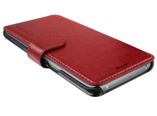VRS Dandy Leather-Style Samsung Galaxy Note 7 Wallet Case - Wine