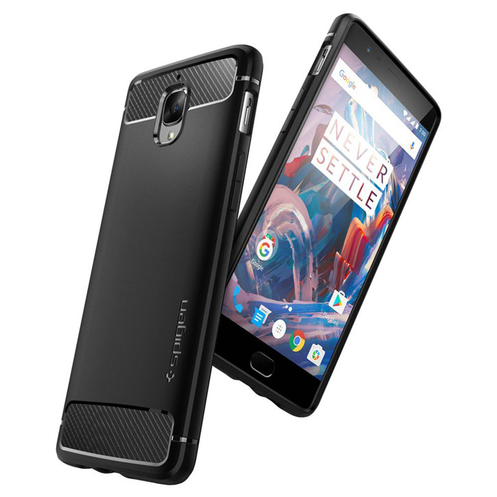 Spigen Rugged Armor OnePlus 3 Tough Case - Black